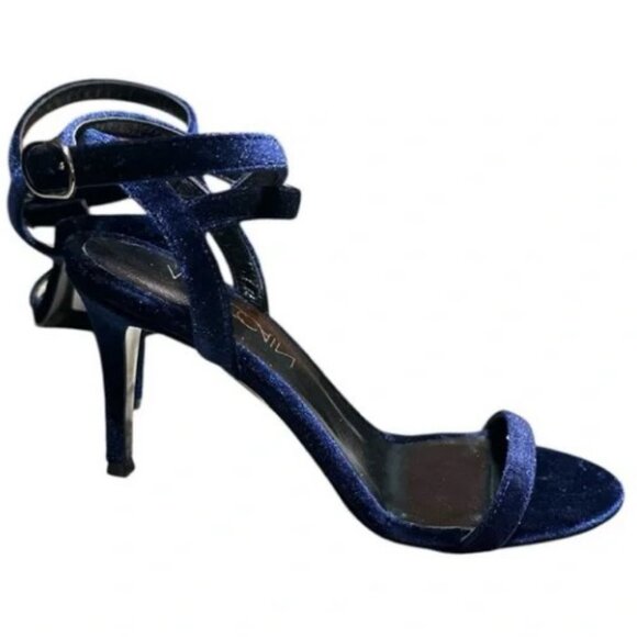 Marc Cain blue velvet stiletto heel sandals size 36 NWT - Picture 3 of 8